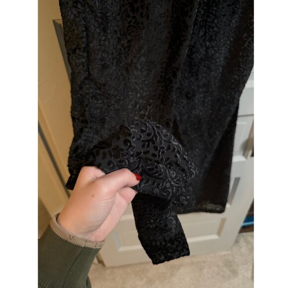 Free People Jen Rossi Black Velvet Pants Size Large - Picture 4 of 13